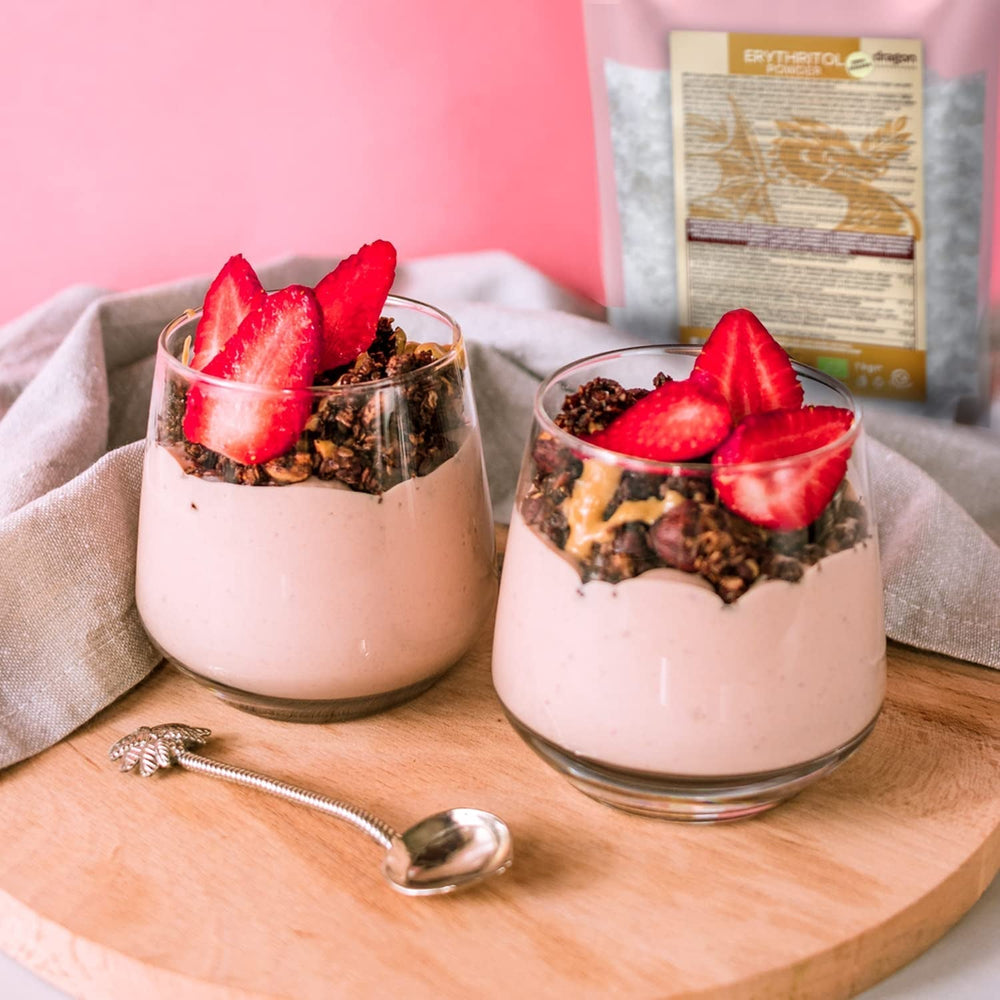 Bio Erythrit - Polvere, 100% Bio, Vegan, Null Kalorien-1Kg Dolcificanti Naty Shop