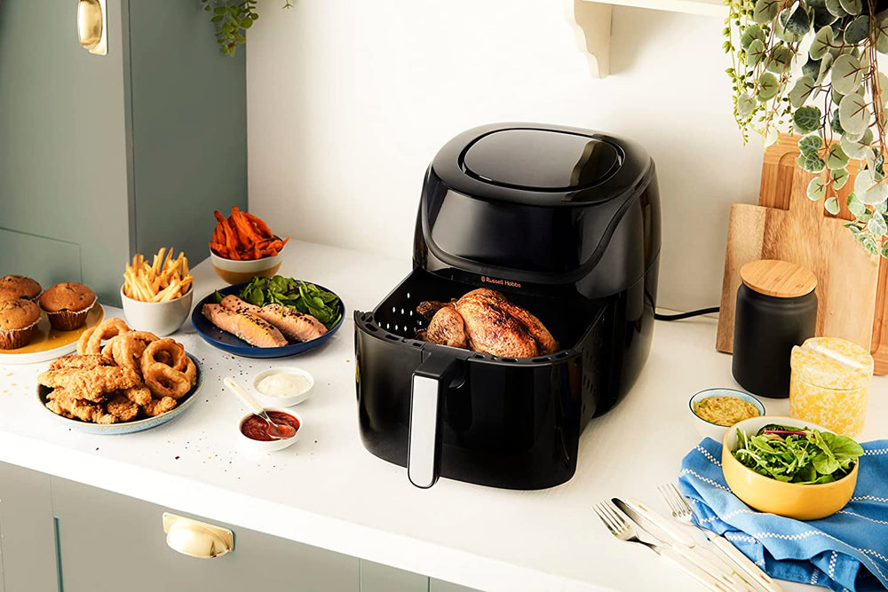 Russell Hobbs Air Fryer L 4L Friggitrice ad aria rapida, 7 funzioni di cottura, 10 programmi Elettrodomestici Naty Shop