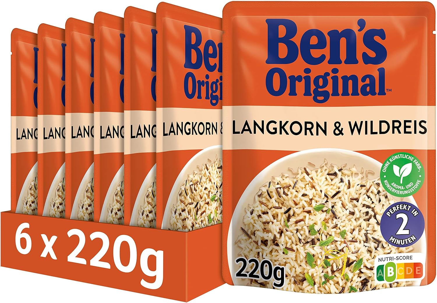 BEN'S ORIGINAL™ Riso Basmati Express 6 x 220 g