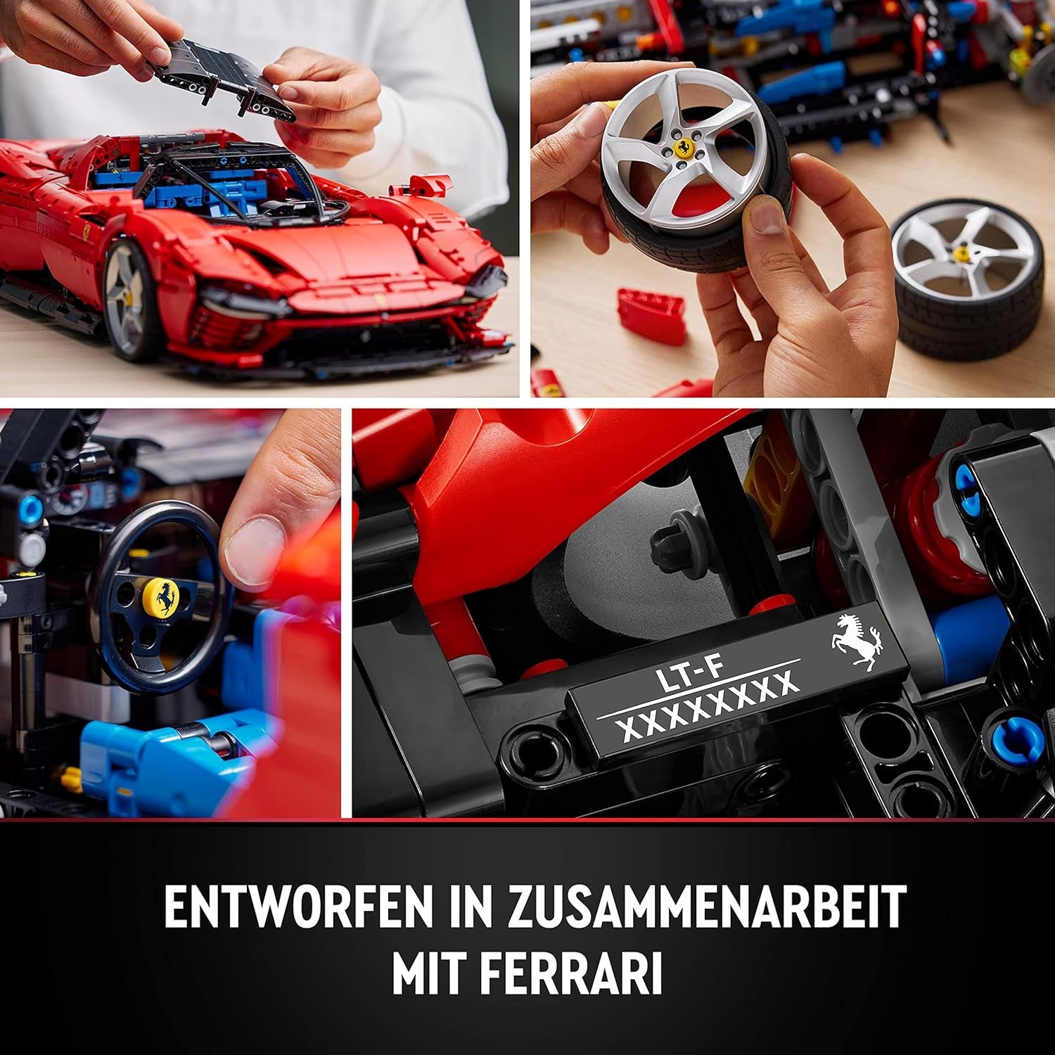 LEGO Technic Ferrari Daytona SP3 Kit modello scala 1:8, auto super sportiva rossa, oggetto da collezione modello di auto esteso, Ultimate Car Concept 42143 Set di costruzione Acquista il negozio LEGO