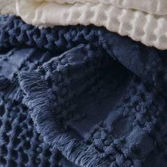 Pătură monocoloră din jacquard, bumbac, Yogi, 130 X 170 cm Plapumi si pilote Naty Shop