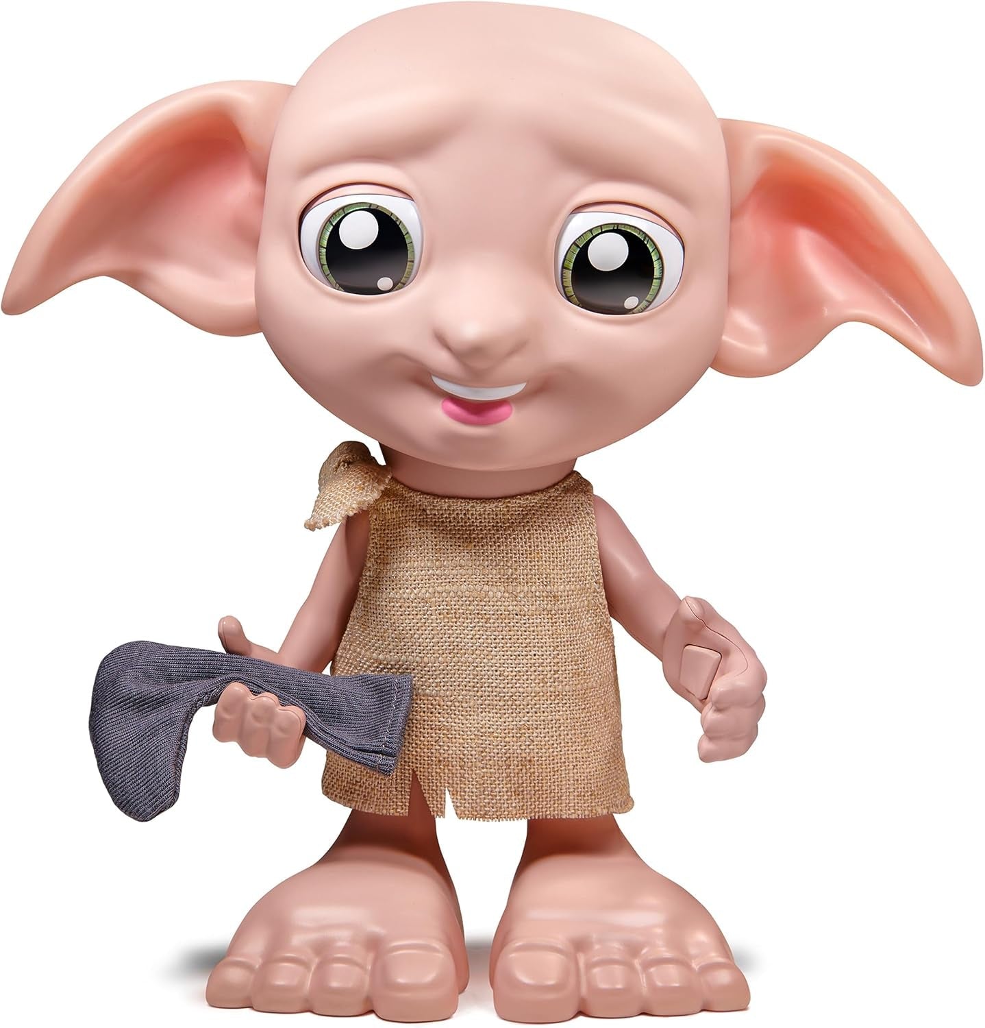 Wizarding World Harry Potter - Bambola interattiva Dobby House Elf con oltre 30 suoni, frasi e movimenti, tedesco-italiano, giocattolo per 6 anni, Fan Article Dolls Naty Shop