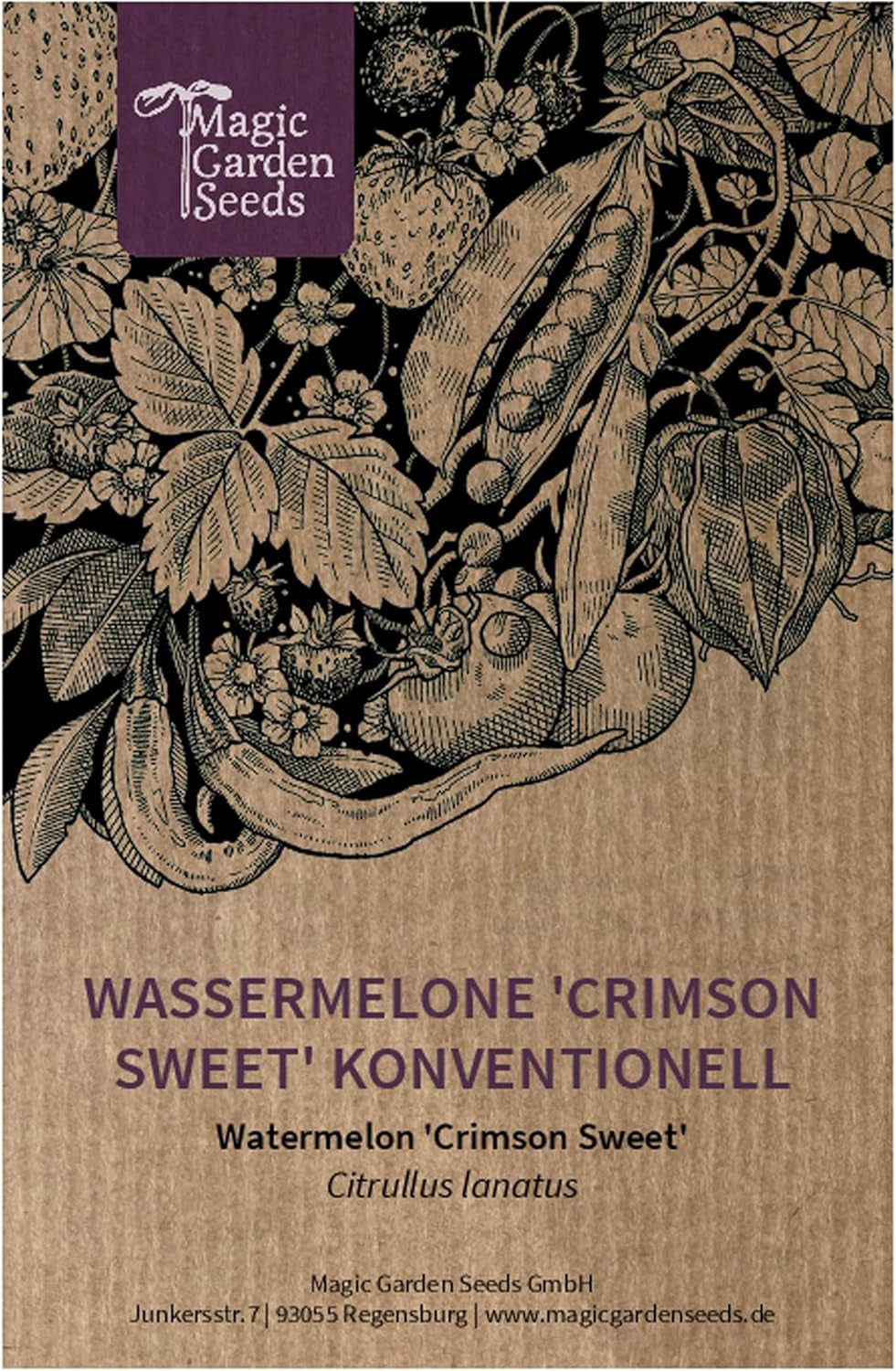 Wassermelone 'Crimson Sweet' (Citrullus Lanatus) - Ca. 10 Samen