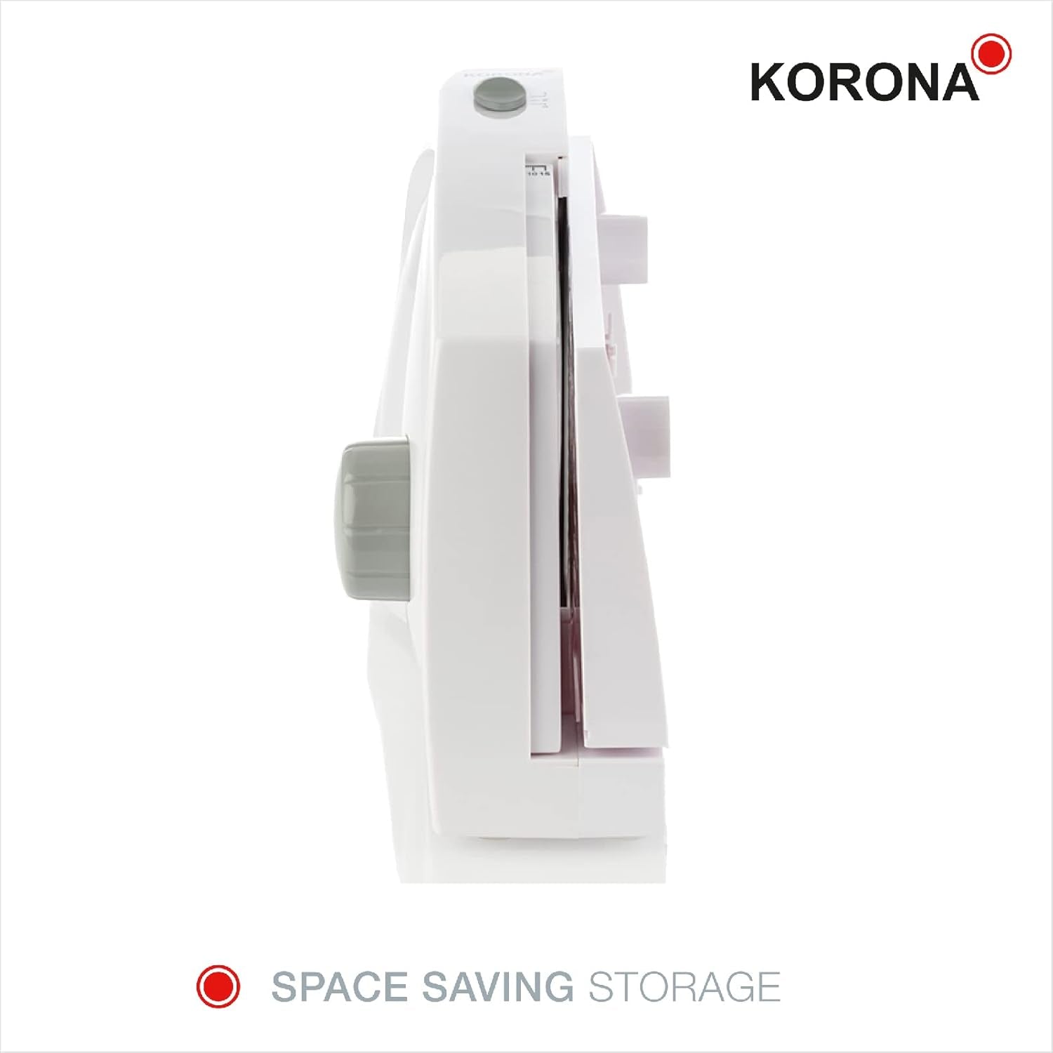 Korona 25500 Affettatrice multifunzione, larghezza di taglio regolabile, lama in acciaio inox Grattugie e Affettatrici Naty Shop
