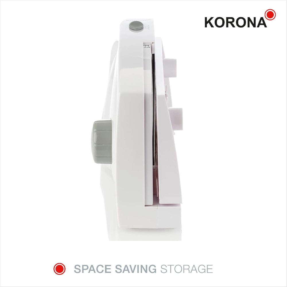 Korona 25500 Affettatrice multifunzione, larghezza di taglio regolabile, lama in acciaio inox Grattugie e Affettatrici Naty Shop