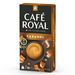 Café Royal Caramel Flavoured Kaffee – Nespresso®-kompatible Kaffeekapseln, cremig, helle Röstung, 100 % Arabica, Rainforest Alliance, 100 Kapseln
