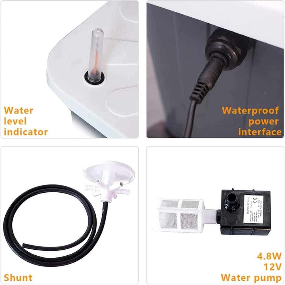 Torre idroponica, sistema acquaponico a cera a 15 livelli e 45 fori, kit di coltivazione aeroponica da giardino wireless per erbe, frutta e verdura con pompa di idratazione, adattatori, vasi in rete