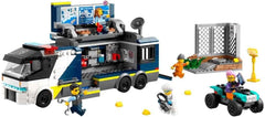 LEGO City Camion della Polizia con laboratorio, set della Polizia Quad e camion giocattolo per bambini, regalo per ragazzi e ragazze dai 7 anni in su, più 5 minifigure: 2 poliziotti, 1 scienziato e 2 ladri 60418 Set da costruzione Beuche den LEGO-Store