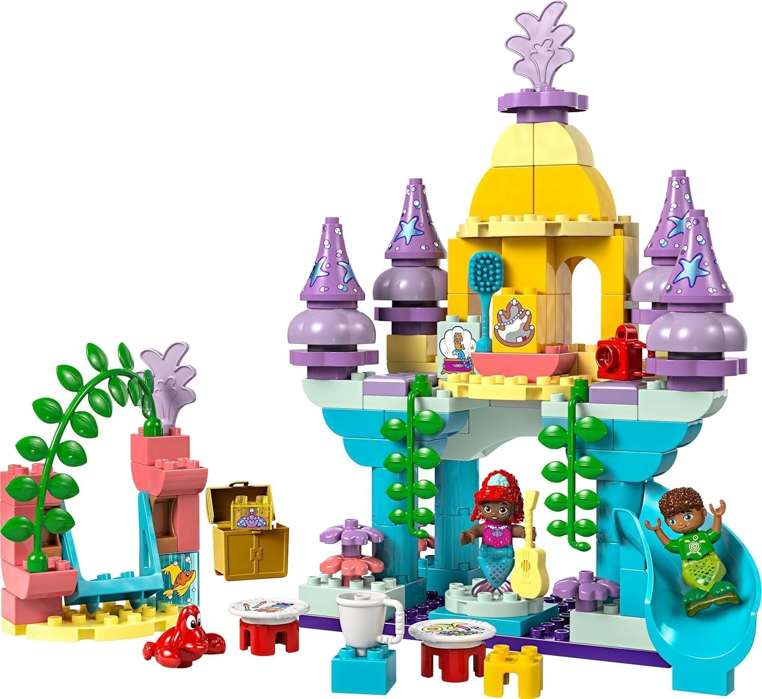LEGO DUPLO | Disney Il magico palazzo sottomarino di Ariel, giocattolo educativo per la sirena Ariel, castello sottomarino per bambini dai 2 anni in su 10435 Set da costruzione Besuche den LEGO-Store