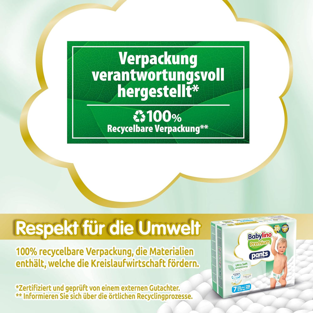 Pantaloni Premium, taglia 7, filtro ultra morbido, XL Plus (15-25 kg), 28 pezzi