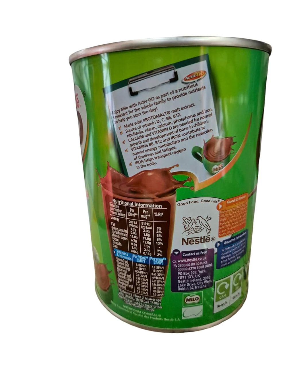 -Set: MILO - Instant Kakao Drink 400g + NIDO - Milchpulver 400g