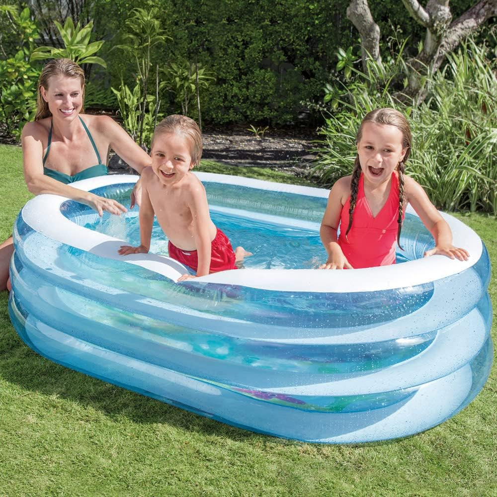 Intex 57482NP - Piscina ovale Whale (modelli assortiti), blu, 163 cm L x 107 cm L x 46 cm A
