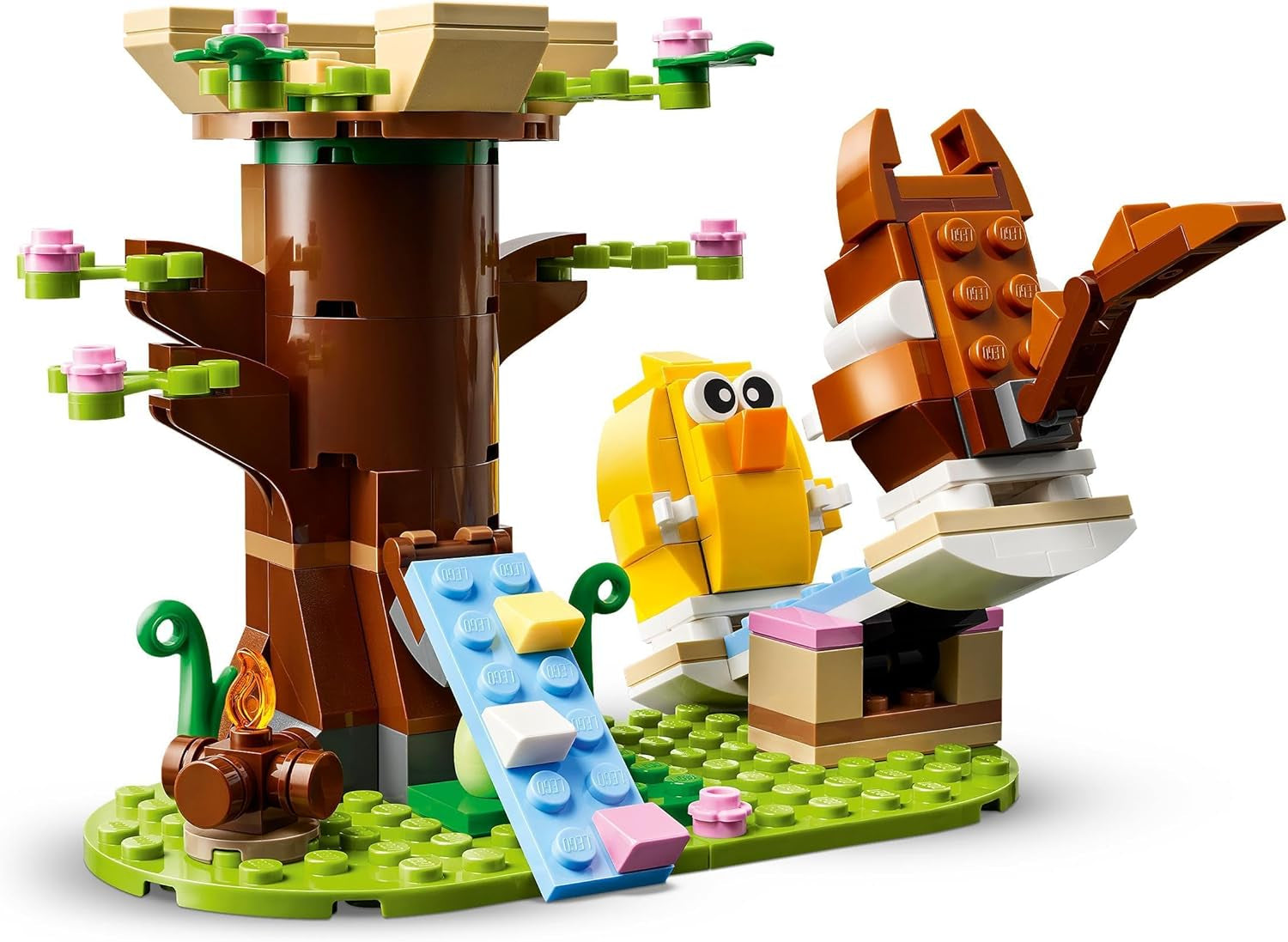 LEGO Parco giochi primaverile degli animali, set da costruzione con uccelli e scoiattoli, set da gioco con la casa sull'albero per bambini, idea regalo per ragazzi e ragazze di 8 anni, set di animali, figure di animali giocattolo 40709 Set da costruzione Beuche den LEGO-Store