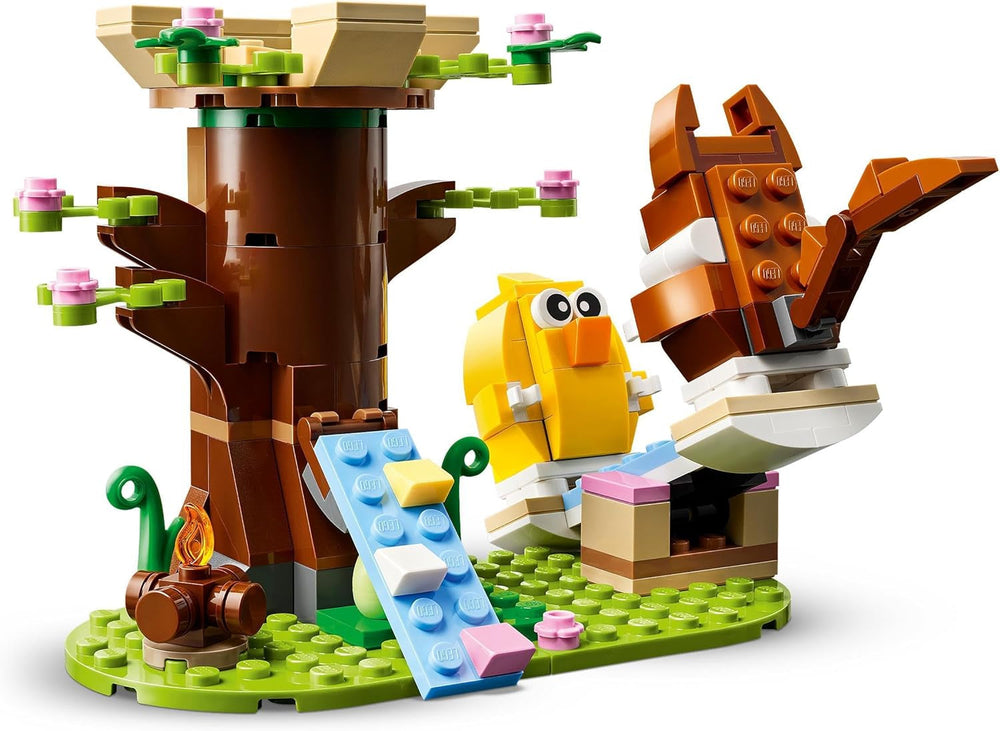 LEGO Parco giochi primaverile degli animali, set da costruzione con uccelli e scoiattoli, set da gioco con la casa sull'albero per bambini, idea regalo per ragazzi e ragazze di 8 anni, set di animali, figure di animali giocattolo 40709 Set da costruzione Beuche den LEGO-Store
