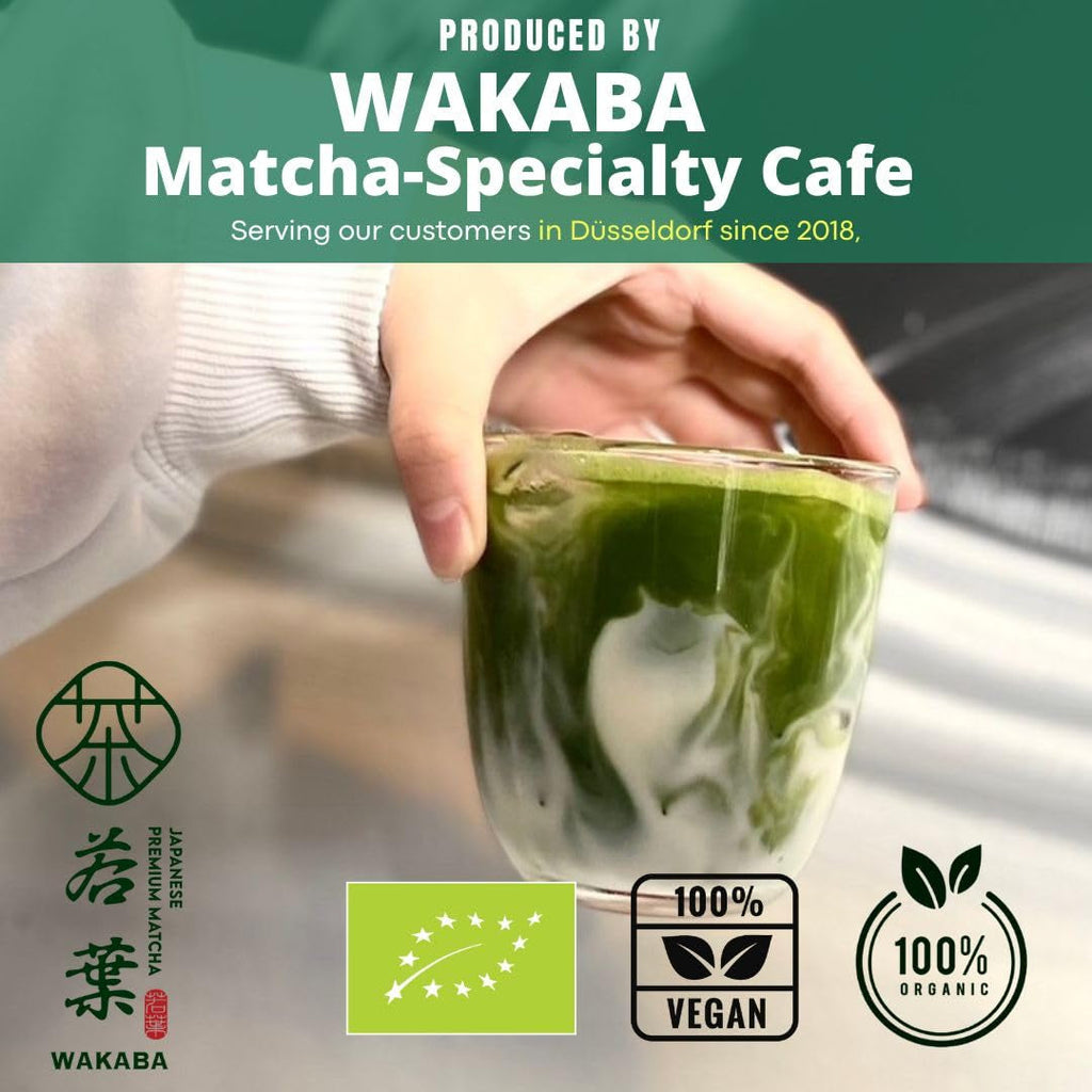 WAKABA Ceai organic Kabuse Sencha 100 g – Ceai verde organic japonez autentic Saegidori și Okumidori din prima recoltă din Kagoshima Kirishima City (DE-ÖKO-013)