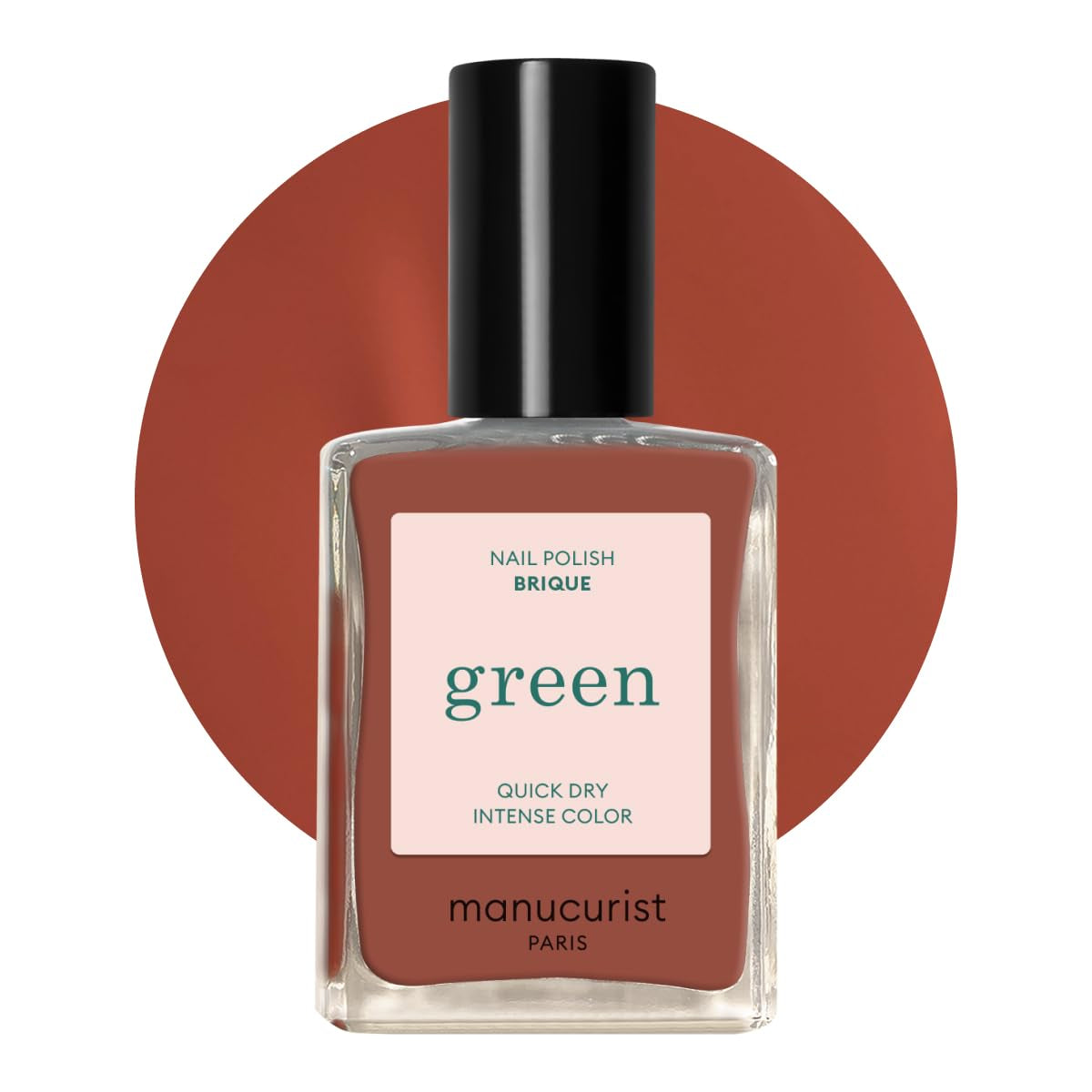 Manucurist Green - Oja Rosy Beige Shell Beige - Oja cu Uscare Rapidă - DIY Nails - Vegană 12-Free - Pe Bază de Plante - Oja - Fabricată în Franța