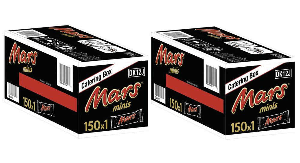 Batoane de ciocolată Mars Minis | Pachet vrac de ciocolată | Caramel | 150 x 18g