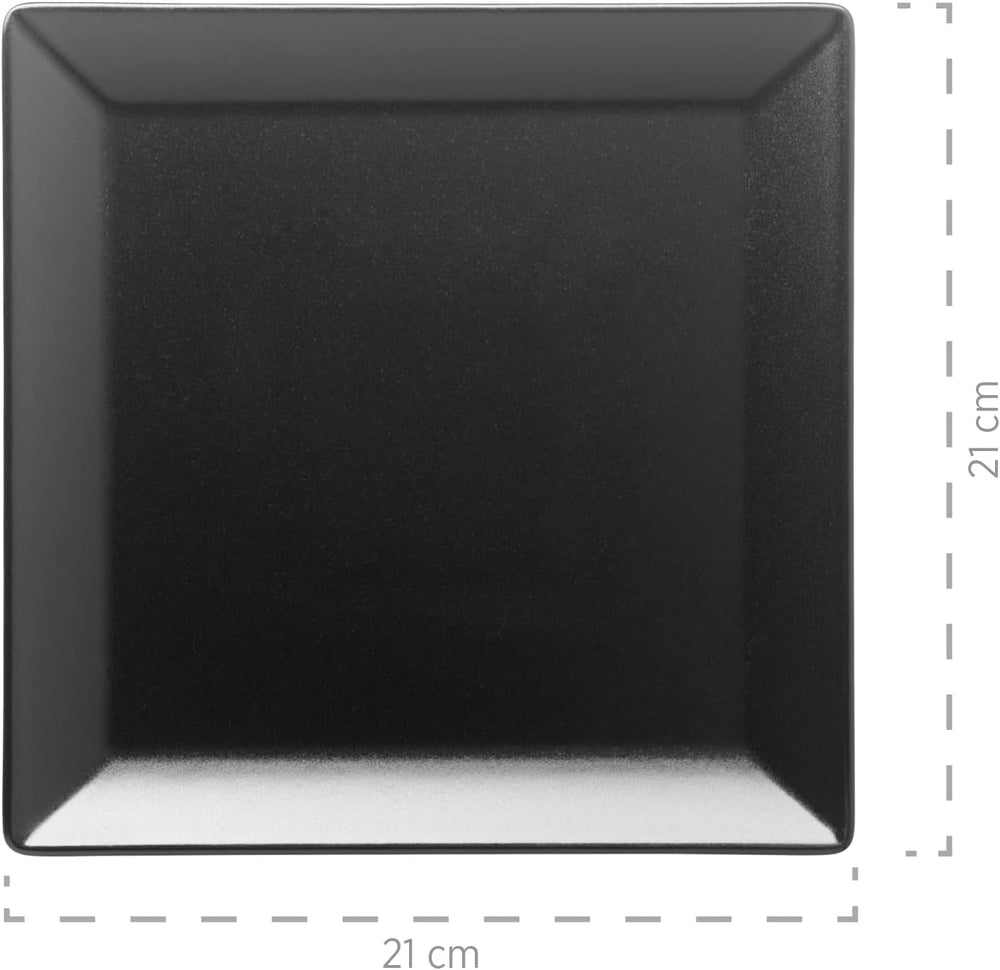 MÄSER Manhattan City, servizio da tavola in porcellana Per 6 persone, nero Set di stoviglie Naty Shop