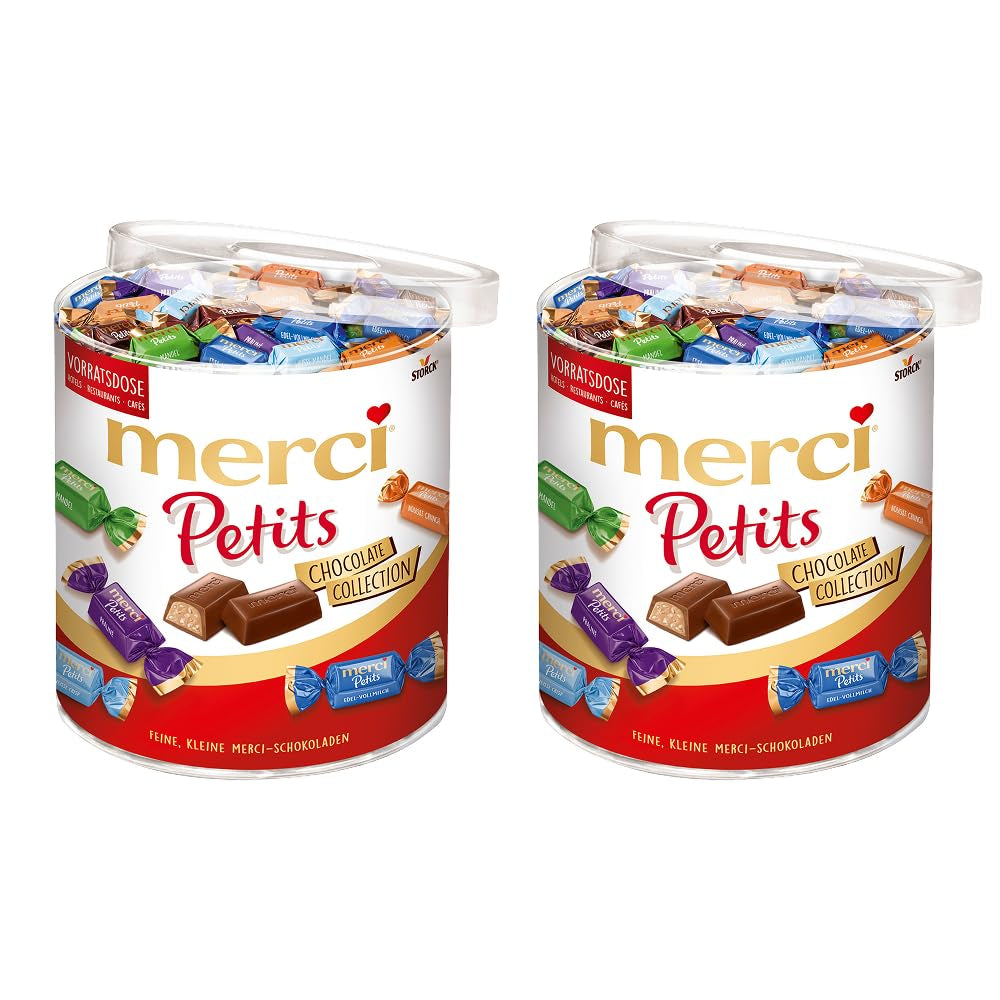 Merci Together - 1 x 175g - Cioccolatini ripieni in cinque varietà con finissimo cioccolato al latte - Praline di cioccolato da condividere e regalare
