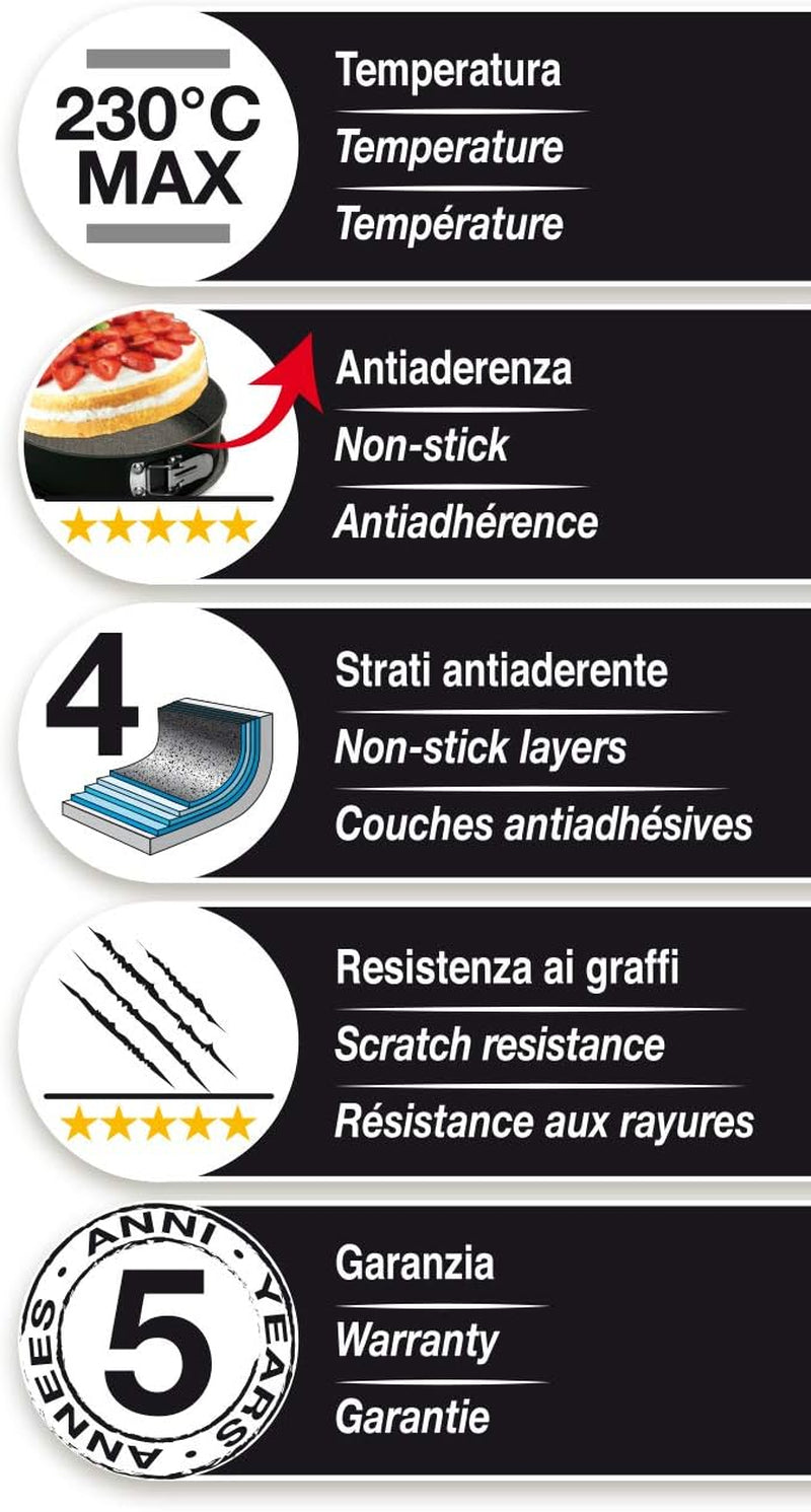 Blackstone Kuchenform 12 Muffin, Stahl, Schwarz/Grau Stein, 6 Einheiten Stampi e teglie Naty Shop