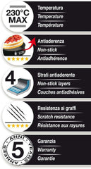 Blackstone Kuchenform 12 Muffin, Stahl, Schwarz/Grau Stein, 6 Einheiten Stampi e teglie Naty Shop