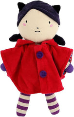 Stoffpuppe Rotkäppchen, 28 cm, Mehrfarbig, Baumwollmischung, Ab 10 Monaten