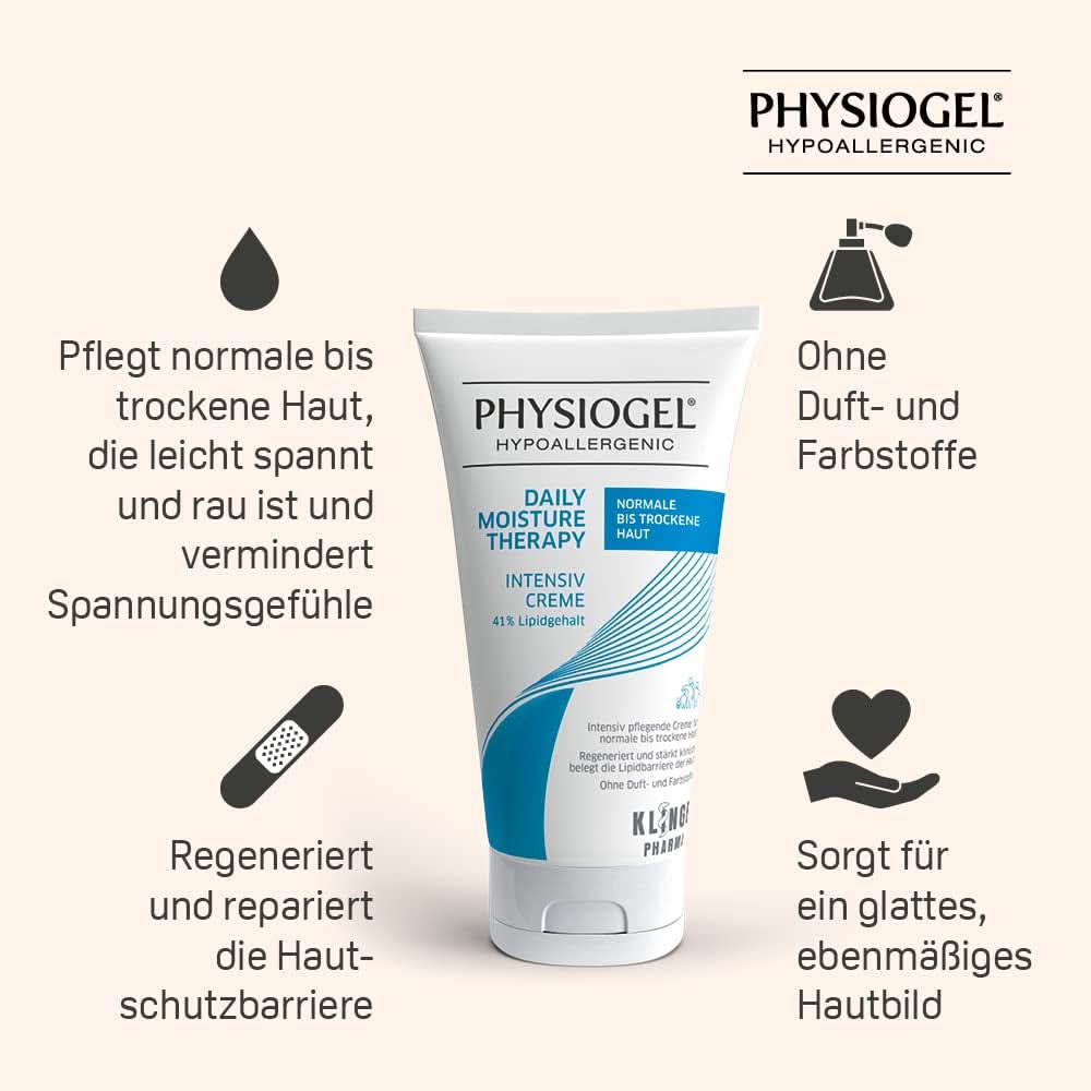 PHYSIOGEL Crema idratante rigenerante per pelli secche, 150 ml Cosmetici e Bellezza Naty Shop