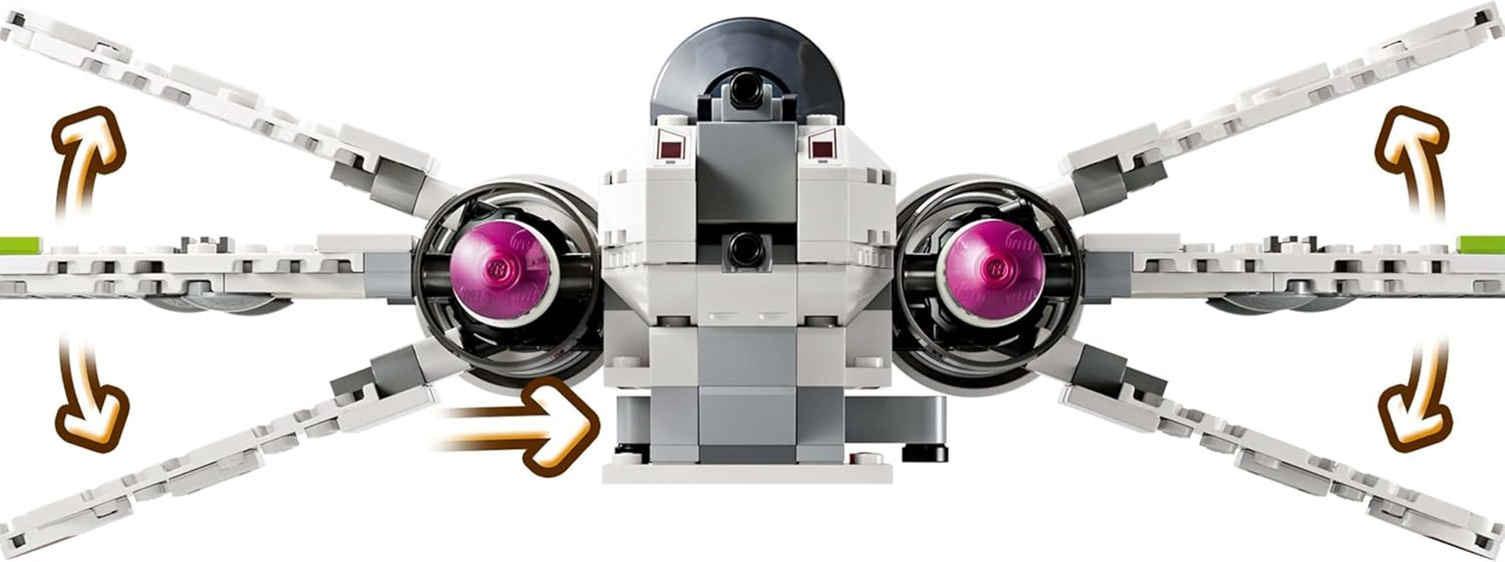 LEGO Star Wars 75402 ARC-170 Starfighter giocattolo con 4 minifigure, incluso il pilota clone e il droide R4-P44, oggetto da collezione, regalo per i fan della vendetta dei Sith e per ragazzi e ragazze dai 9 anni in su Set di costruzione Beuche den LEGO-Store