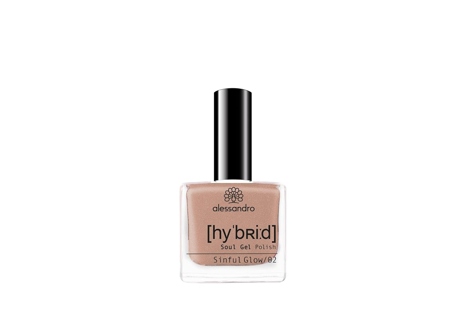 Smalto Alessandro Sinful Glow HYBRID - Tonalità nude - Unghie perfette in soli 3 step, senza LED - dura fino a 10 giorni! 8 ml