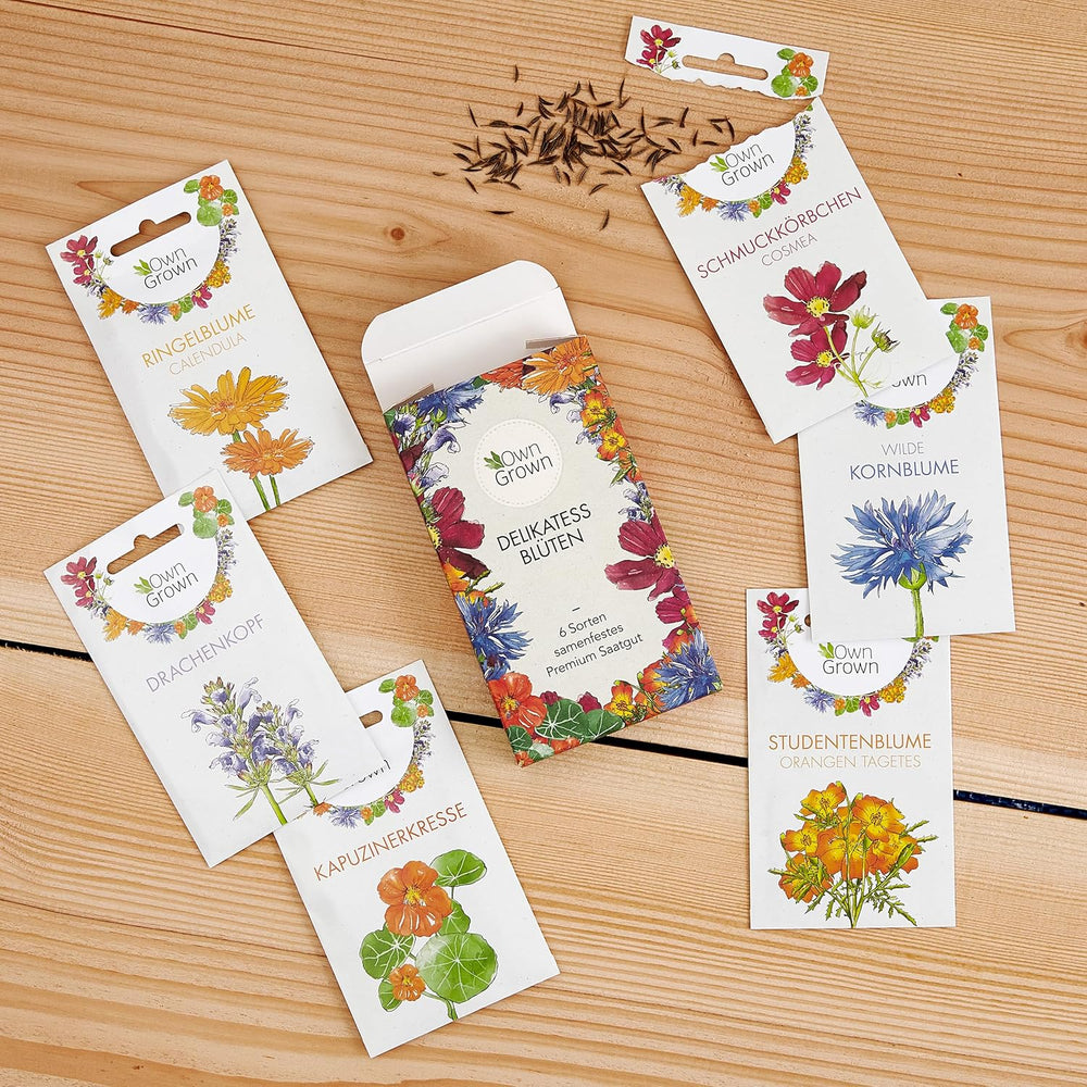 Semi di cosmo (chiazzato): semi di cosmo premium per 100 piante di cosmo in fiore – Semi di fiori commestibili – Semi di fiori colorati – Semi di fiori selvatici di OwnGrown