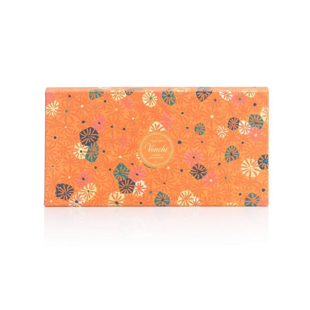 Venchi, Murrine Collection - Cutie cadou portocalie cu ciocolată asortată, 246 grame Bomboane de Ciocolata Naty Shop