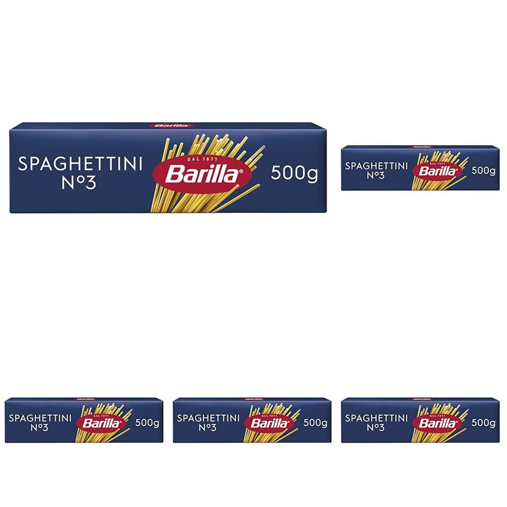 Pasta Barilla Classica Spaghettini n. 3 semole di grano duro di alta qualità, sempre al dente (1 x 500 g)