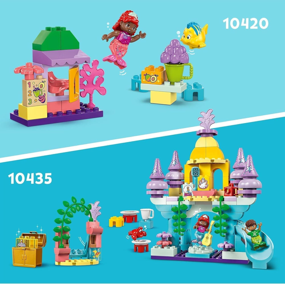 LEGO DUPLO | Disney Il magico palazzo sottomarino di Ariel, giocattolo educativo per la sirena Ariel, castello sottomarino per bambini dai 2 anni in su 10435 Set da costruzione Besuche den LEGO-Store