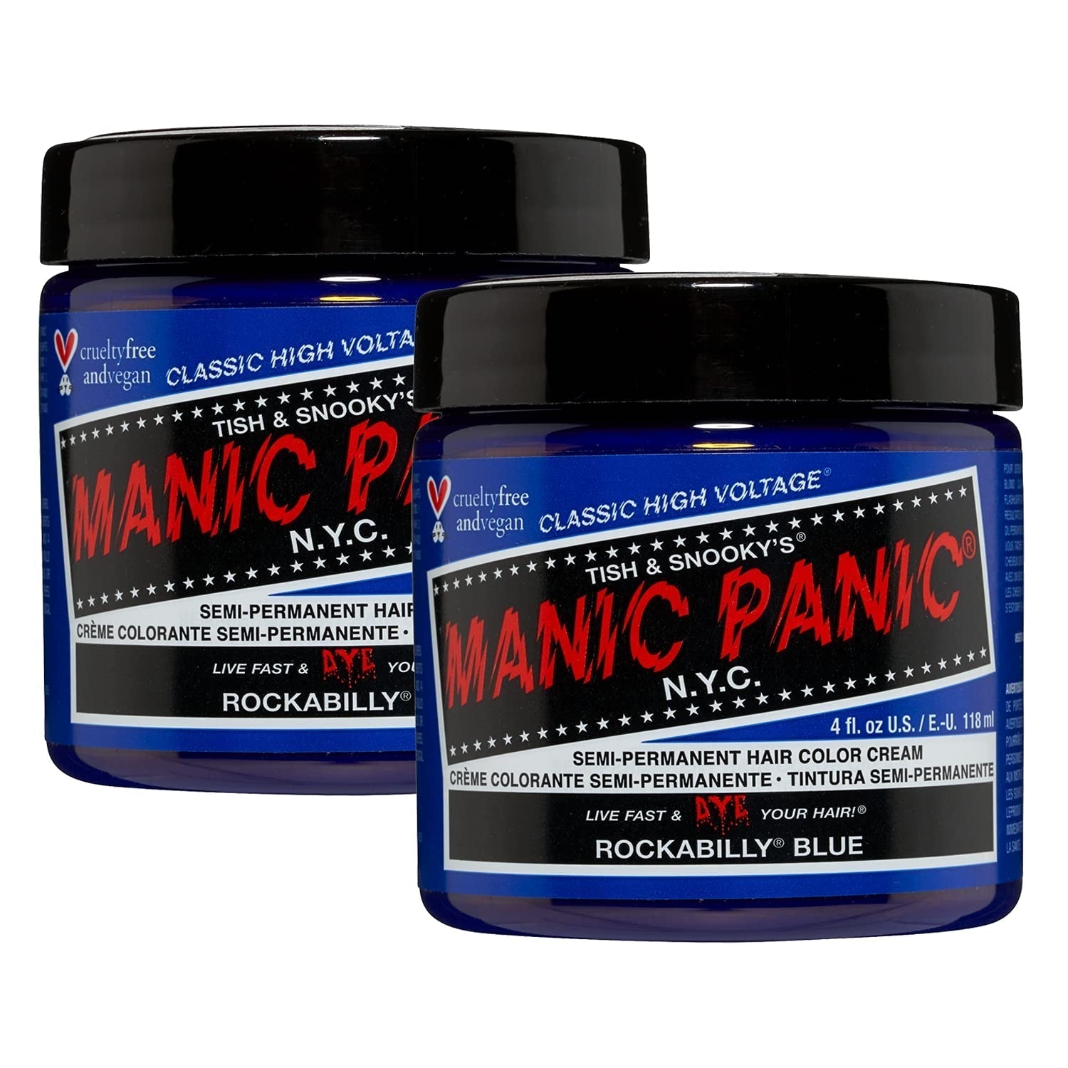 Manic Panic Electric Lizard Classic Cream, vegan, fără cruzime, vopsea de păr verde semipermanentă 118ml