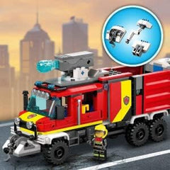 LEGO City 60374 Veicolo di comando dei vigili del fuoco Moderno camion dei pompieri giocattolo con droni antincendio Figure per bambini Set da costruzione Besuche den LEGO-Store