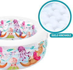 Piscina acquario Intex, multicolore, 152x152x56 cm, 58480NP
