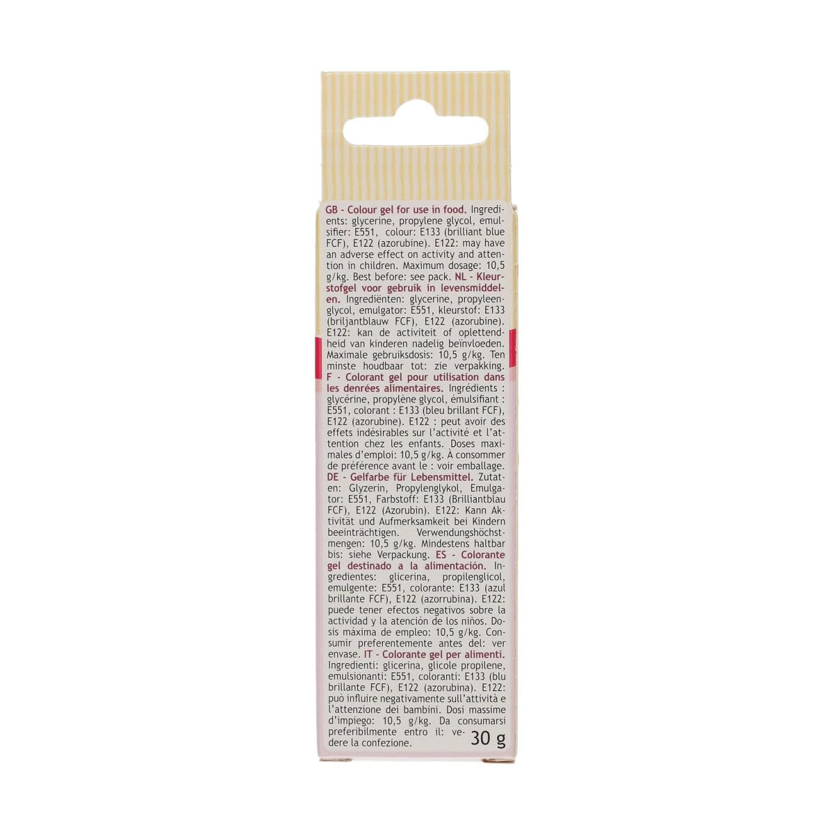 Colorant alimentar Funcakes, gel albastru regal: Colorant alimentar foarte concentrat pentru aluat, cremă, fondant și marțipan. Dozare ușoară. Picătură individuală pentru a crea culori vibrante. Halal. 30 g.