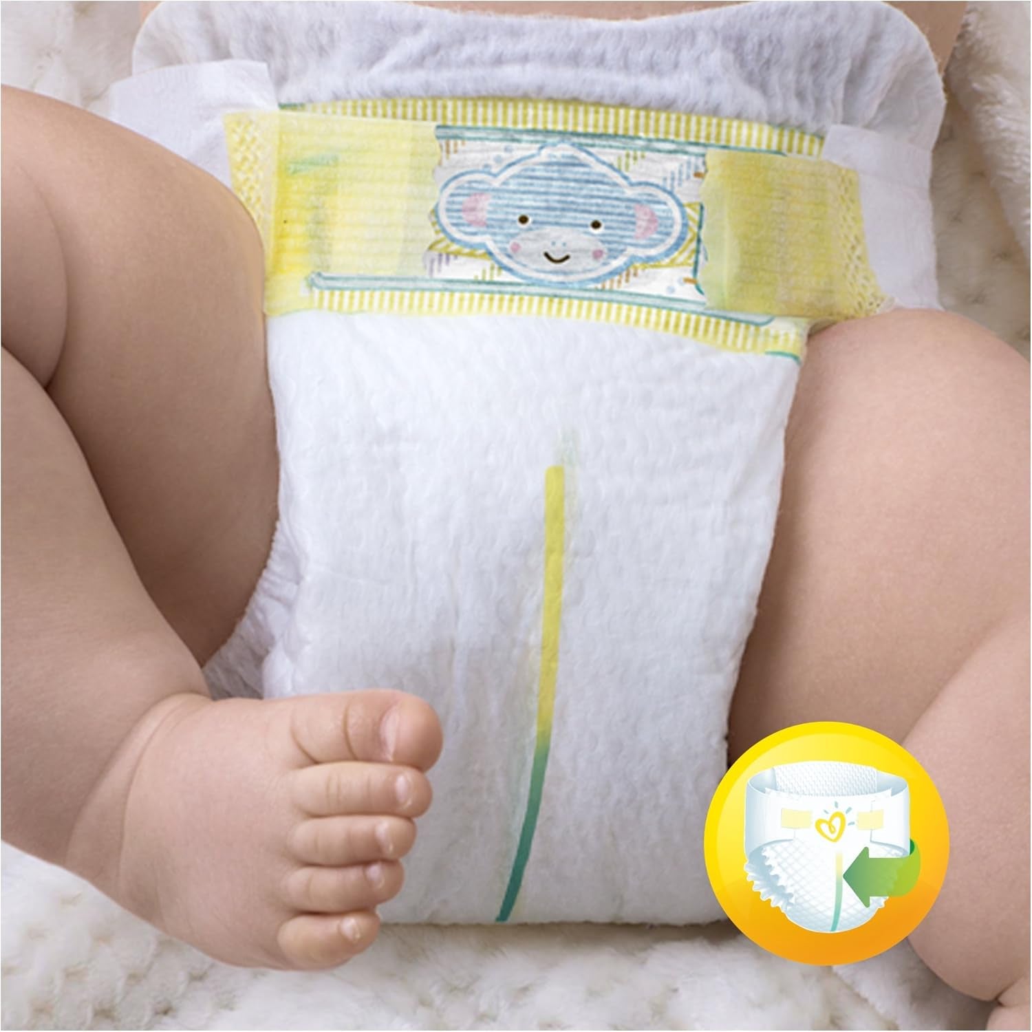 Pannolini Pampers Premium Protection per neonati, confezione Jumbo, taglia 1, 72 pezzi