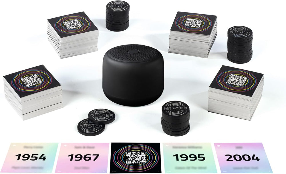 Hitster Platinum Edition – Gioco musicale per feste con 500 brani pop, rock, hip-hop, dance e altro, incluso l'altoparlante