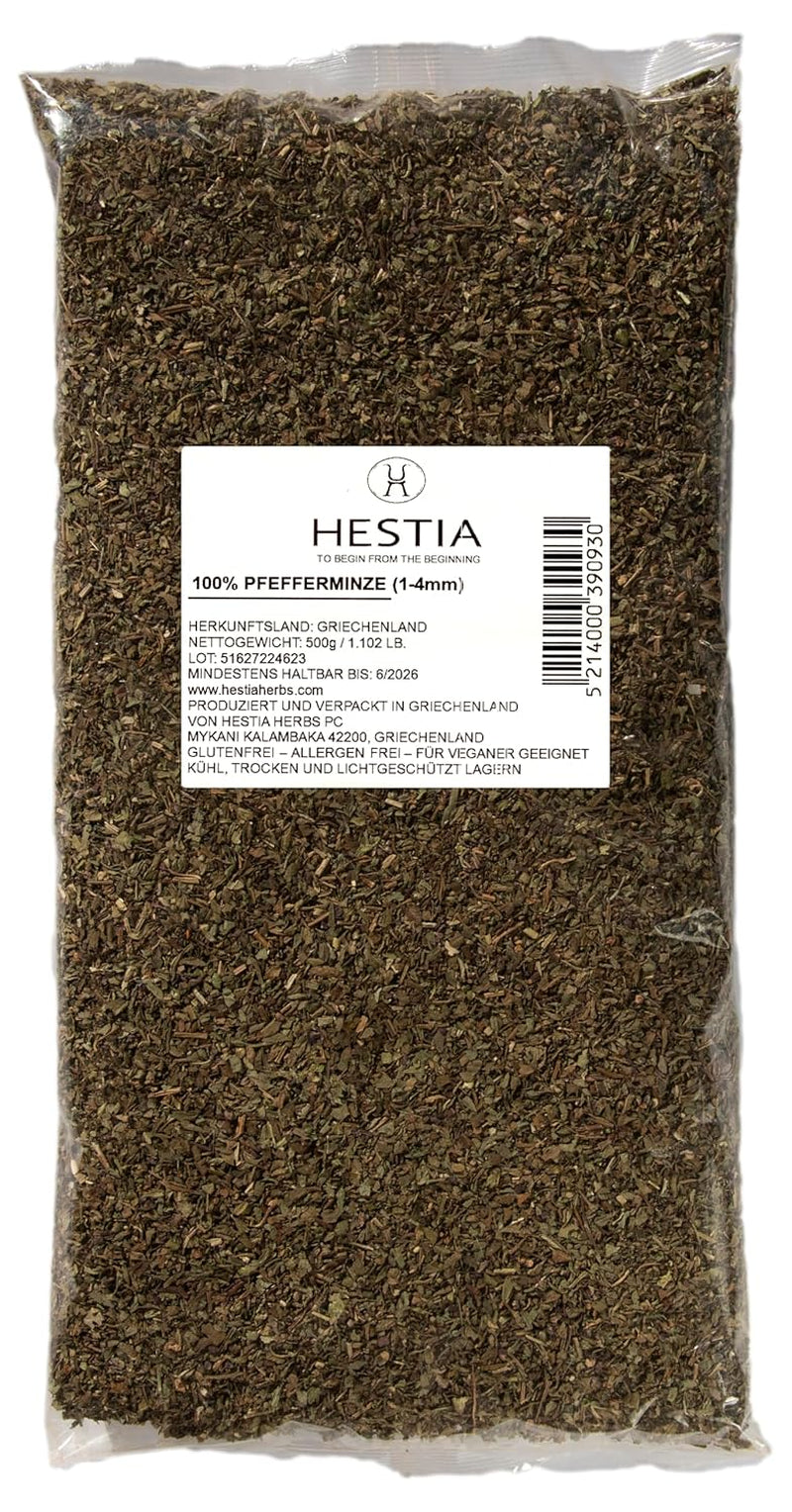 Hestia Herbs Griechischer getrechtenter Origano 500 g, senza allergeni – vegano – senza GVO