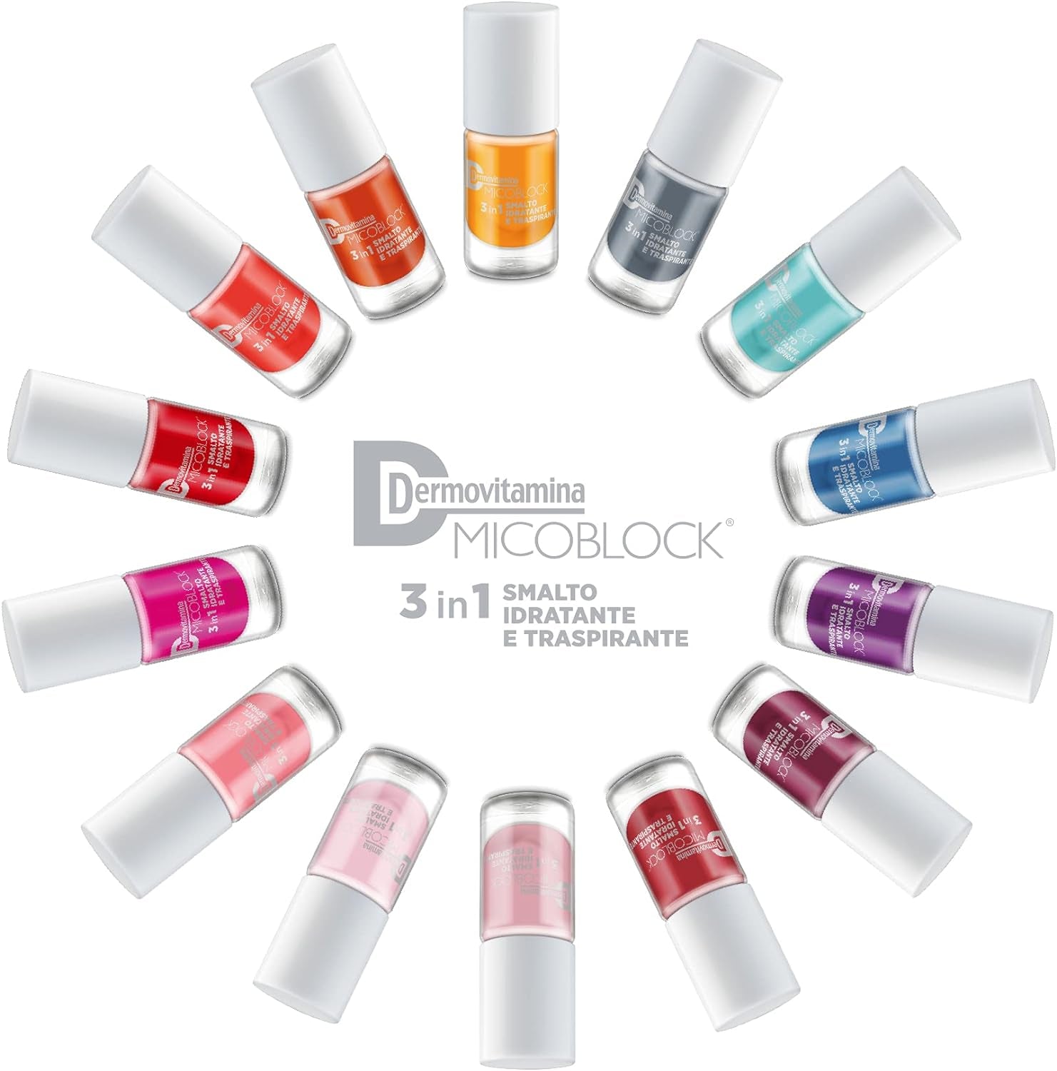 Oja Microblock 3 în 1 pentru ciuperca unghiilor, portocaliu închis, remediu pentru unghii, împotriva ciupercii unghiilor, 5 ml, 16 culori