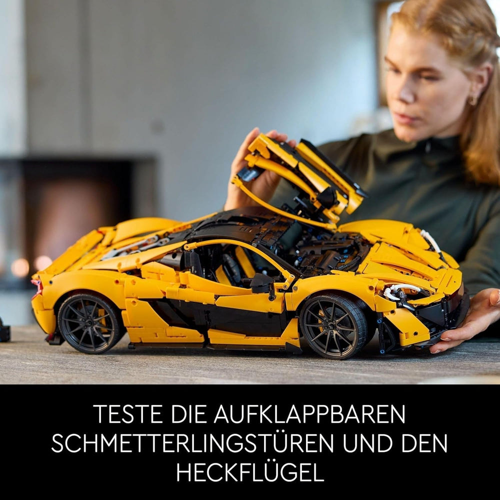 LEGO Technic Mclaren P1 Super Sports Car Set per adulti Appassionati di auto Regalo Motore a pistoni V8 Trasmissione a 7 velocità Modellino in scala Set di auto giocattolo 42172 Set di costruzione Acquista il negozio LEGO