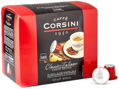 Caffè Corsini - Classico Italiano, Miscela Di Caffè In Capsule Compatibili Nespresso, Gusto Forte E Deciso - Confezione Da 100 Capsule