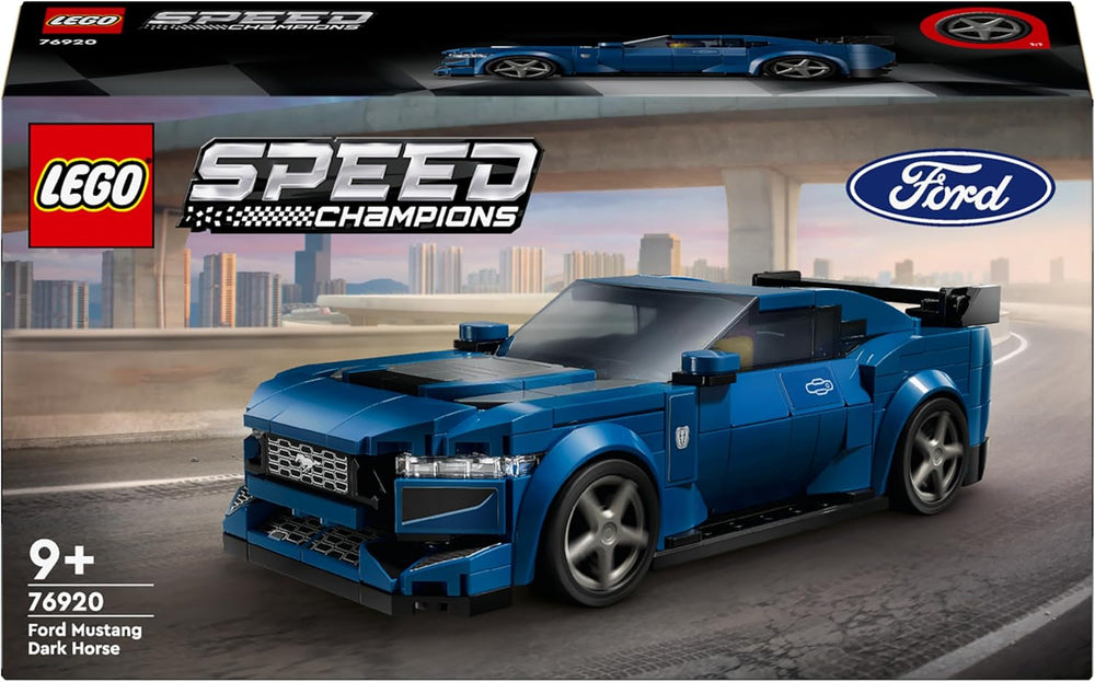 LEGO Speed Champions Minifigure di auto sportive Ford Mustang Dark Horse, giocattolo per bambini da costruire, giocare ed esporre, regalo per ragazzi, ragazze e appassionati di auto di 9 anni 76920 Set da costruzione Acquista dal negozio LEGO