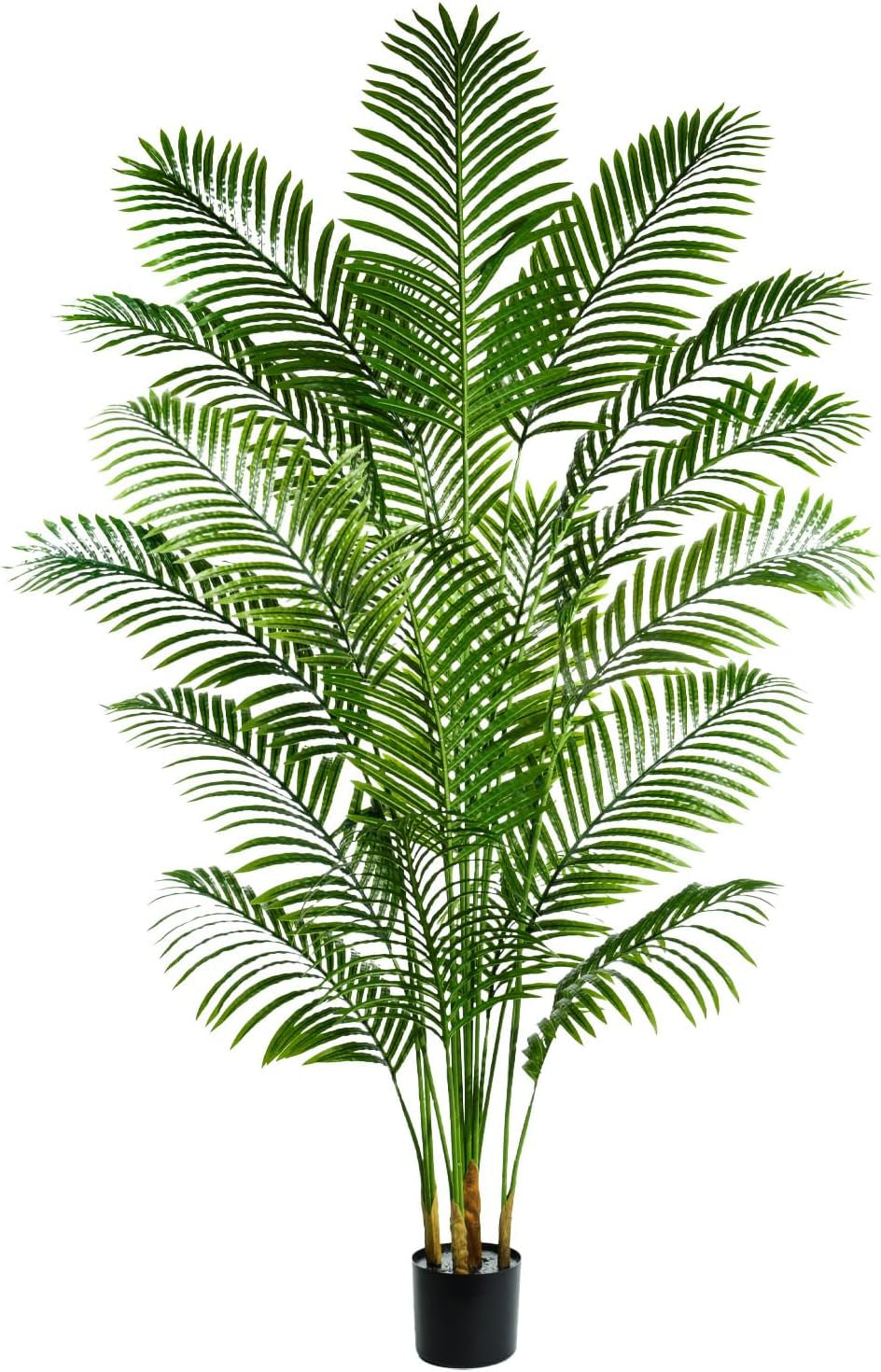 Künstliche Gefälschte Palme 180CM Tropische Bäume Im Topf Mit 18 Stämmen Und Echter Rinde Design Areca Boden Pflanze Gefälschte Palme Pflanze Für Indoor Outdoor Home Decor