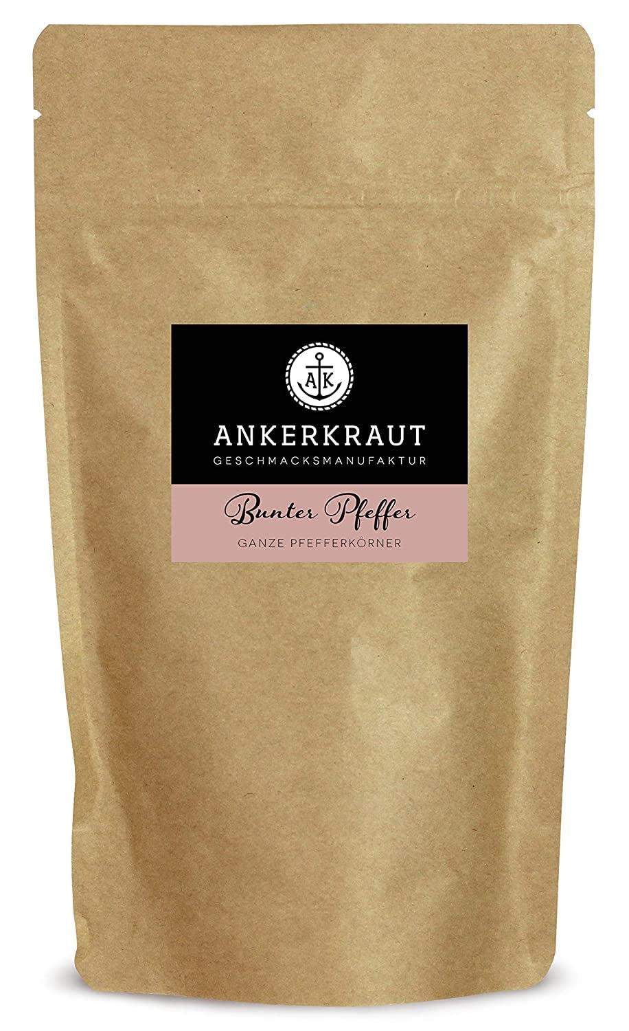 Ankerkraut Bunter Pfeffer, ganze Pfefferkörner für die Pfeffermühle, 150g nel sacchetto