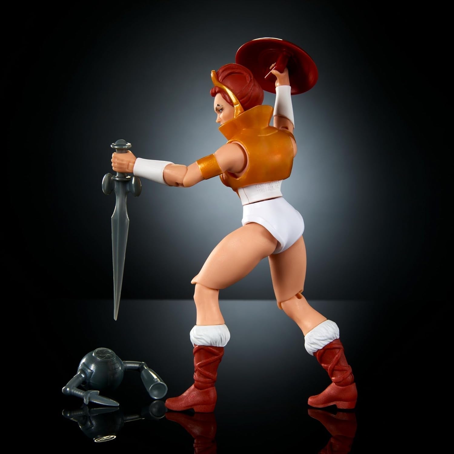 Jucărie Masters of the Universe Origins, figurină Teela din colecția de desene animate, aproximativ 14 cm înălțime Eroina Motu, accesoriu și mini benzi desenate, HYD27 Action figures Naty Shop