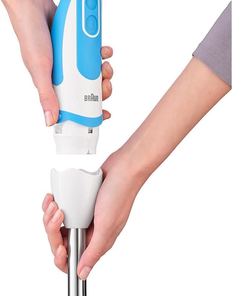 Braun Stabmixer MQ 5260WHBL Stabmixer – Multiquick 5 Vario Purierstab Mit Edelstahl Mixfuß und Spiralschneider, 1000 Watt, Inkl. Umfangreiches Zubehör-Set, Weiß/Blau Negozio di presepi per mamme e bambini