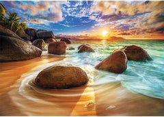 Trefl TR10461 Samudra Beach, India 1000 piese, calitate premium, pentru adulți și copii de la 12 ani Puzzle, colorat Puzzle Naty Shop
