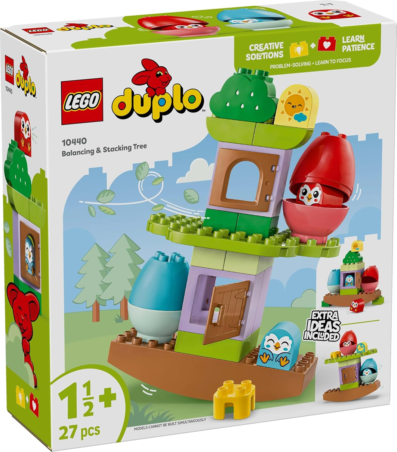 Albero LEGO DUPLO da bilanciare e impilare, giocattolo di sviluppo, set da costruzione per bambini a partire da 18 mesi, giocattolo creativo per bambini, giocattolo educativo con 2 uccelli giocattolo 10440 Set da costruzione Besuche den LEGO-Store
